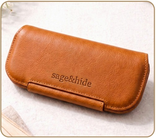 Leather Eyewear Case – Stylish Genuine Leather Eyewear Case